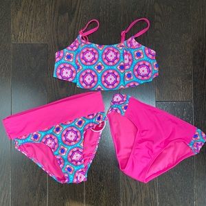 NWOT Girls Justice Bikini with TWO bottoms! 👙